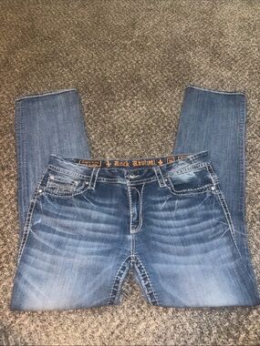 Rock Revival Faded Straight Jeans